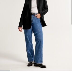 Abercrombie curve love high rise loose jeans